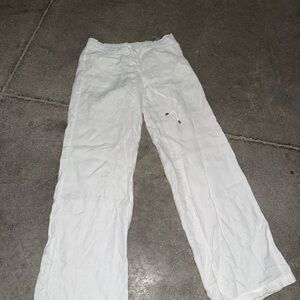 Tommy Bahama 100% Linen White Pants - Size 2 - Gently Used